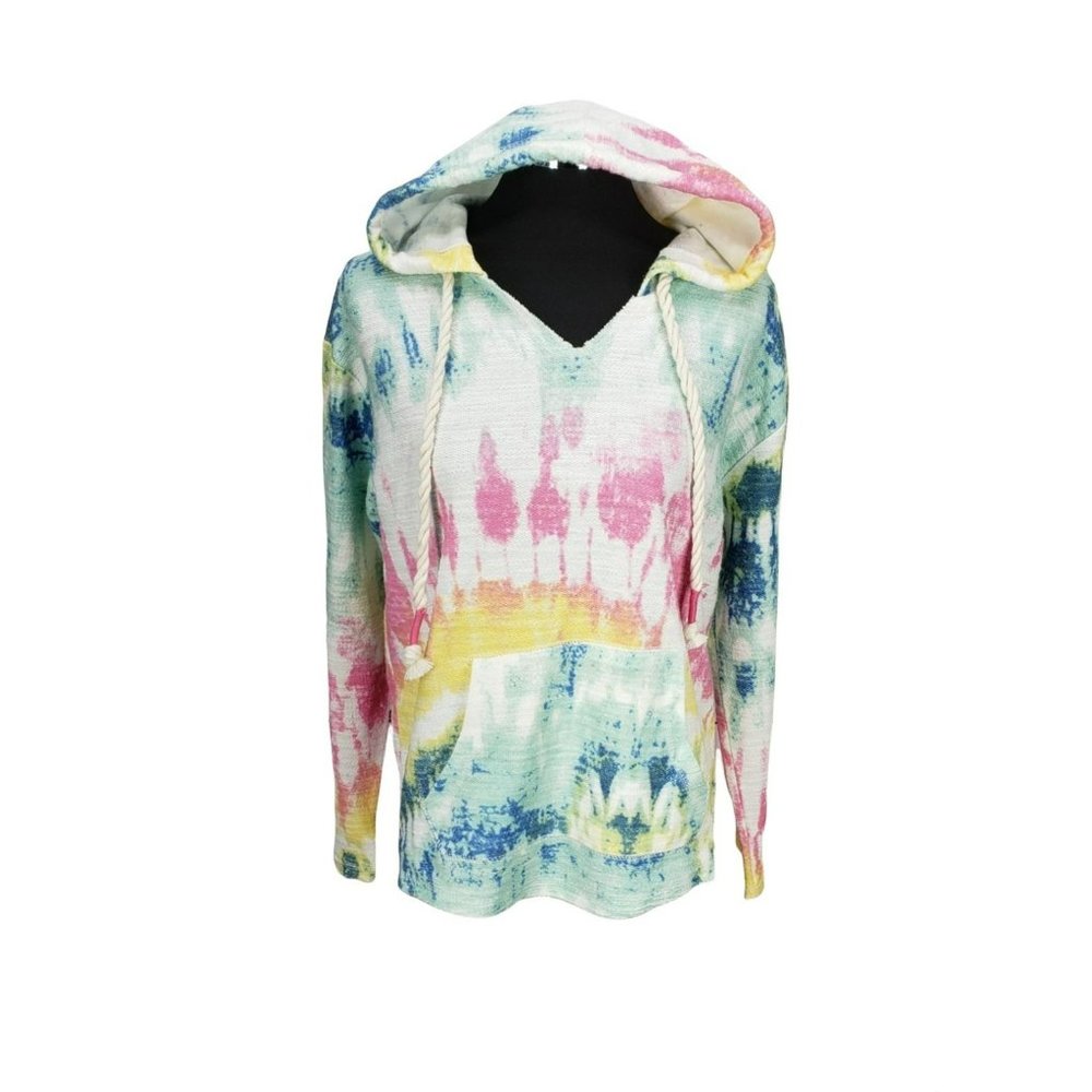Southern Spirit Aqua Drop Tie‎ Dye Hoodie Size Medium